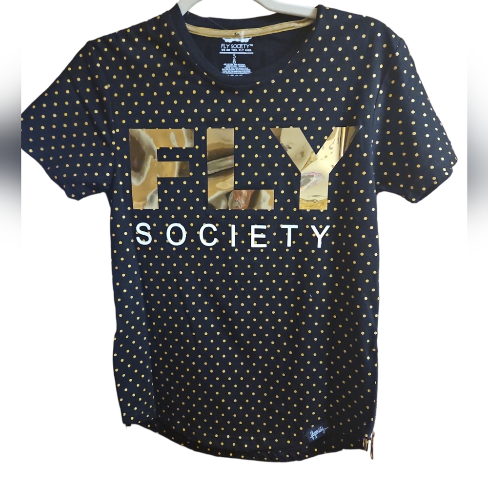 NWOT Girls Fly Society crew neck tee